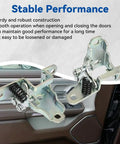 Top Shelf Front Lower Door Hinge Combo For Your Dodge Ram Whip Includes Driver Left And Passenger Right Brackets close-up view, steel construction, stable performance.