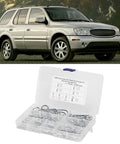 125 Piece Anti Rust Carbon Steel Hair Pin Hitch R Cotter Kit for car machinery by SUV