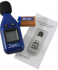 Decibel Meter With Backlit Display 30 to 130 dBA Range MAX and MIN Hold 0.1 dBA Resolution 1.5 dBA Accuracy shown with battery