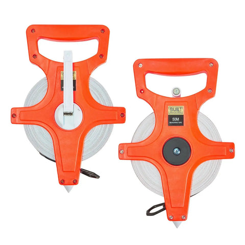 Retractable Open Reel Tape Measure 30 Meter Long Jump Track And Field Tool Pro Grade Sports Measuring Tape with orange body