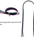 4 Pack Nema 17 Stepper Motor Cables With Ridiculously Slick XH2.54 To PH2.54 Plugs 500Mm Length For 3D Printer Mods with connectors