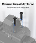 Red Dot Optics Screw Kit With M4 Screws 6mm Diameter, shown installed on DeltaPoint Pro mount, heavy duty with blue thread locker