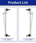 Front Sway Bar Links For 2013 2017 Honda Accord And 2015 2020 Acura TLX OE Replacement Suspension Upgrade For Smoother Quieter Ride And Real Street Tuned Feel Direct Fit Durable Steel Construction For Easy Install And Long Lasting Ride Quality, steel sway bar links