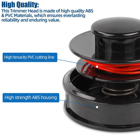 Trimmer Head Replacement For Echo Echomatic SRM210 SRM225 SRM230 SRM235 SRM2100 Straight Shaft Trimmers 21560070 ABS PVC construction