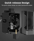 2 Pack All Metal Hotend Replacement for Kobra 3 and Kobra 3 V2 Combo 3D Printers with quick-release design, parts displayed