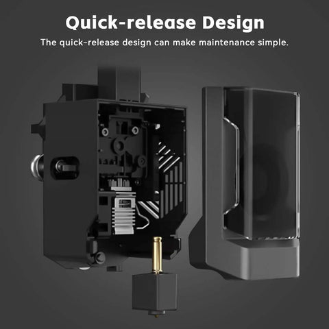 2 Pack All Metal Hotend Replacement for Kobra 3 and Kobra 3 V2 Combo 3D Printers with quick-release design, parts displayed