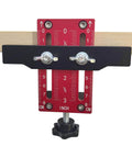 Effortless Cabinet Door Installation Positioner Jig with Locator Handle for precise door alignment, aluminum alloy material, front view