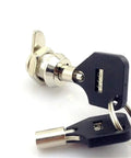 Mini Tubular Cam Lock Set For Light Boxes And Attendance Machines Zinc Alloy Lock With Two Keys And Nut Easy Install