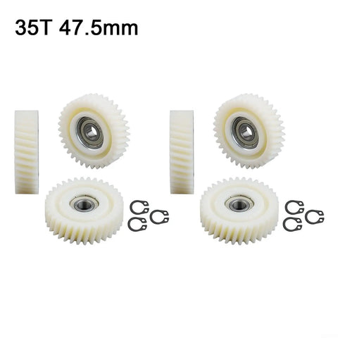 Six Piece E Bike Motor Gear Clutch Kit Nylon Planetary Gear Set 31T 35T 36T Hub Motor Gears With 608 Bearings For Electric Bike Components Upgraded Durable Nylon Stainless Build showing 35T gear with circlips