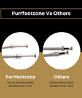 47 Inch Stainless Steel Bidet Hose Replacement Kit With Brushed Nickel Finish vs Others, showing quality tubing.