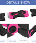 Two Pack Double Edged Razor Blade Scraper Tool Kit With 30 Blades, pink handle, non-slip design, protective covers shown.