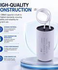 CBB60 Motor Run Capacitor 50uF Plus Or Minus 5 Percent MFD 110 125 250 VAC 50 60Hz with premium material and build