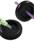 10 Pack 3/4 Inch Inner Diameter Rubber Grommets Black Double Sided Round Hole Plugs with cable and cutting tool.
