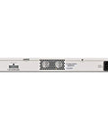Rear view of Elite FortiGate 101E Network Security Firewall Appliance with ports and power connections, designed for rack mount.