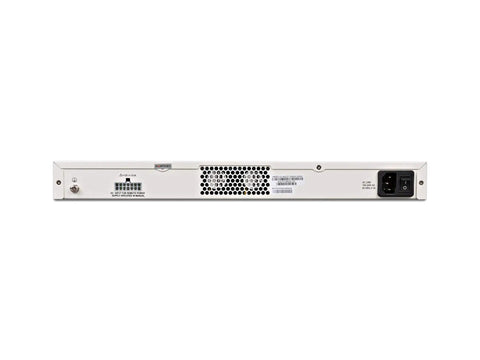 Rear view of Elite FortiGate 101E Network Security Firewall Appliance with ports and power connections, designed for rack mount.
