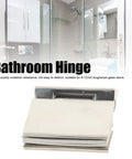 Rock Solid Stainless Steel Hinge plays nice with tempered glass doors, polished finish, suited for 8-12mm bathroom use.