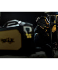 Person welding with Savage A40 Black Auto Darkening Welding Helmet Pro Grade With External Shade Adjustment From DIN 9 To DIN 13 Four Arc Sensors True Color Viewing Lens And Internal Delay And Sensitivity Controls