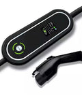 Portable Level 2 EV Charger With J1772 Plug, 32A, 7.2kW, 1 Phase, Adjustable Current, 5 Meter Cord, All Weather EVSE displayed.