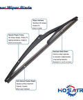 Image showcasing Rear Wiper Arm Blade Set For Mercedes Benz GLE Class And ML SUVs with highlighted features and materials.
