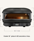 Arc XL Outdoor Pizza Oven With Propane Gas And Precision Flame Control Delivers A 16 Inch Pizza In 60 Seconds Heats Up To 950F Off Black