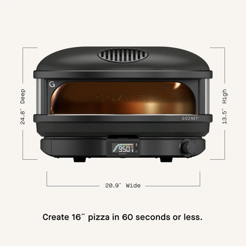Arc XL Outdoor Pizza Oven With Propane Gas And Precision Flame Control Delivers A 16 Inch Pizza In 60 Seconds Heats Up To 950F Off Black
