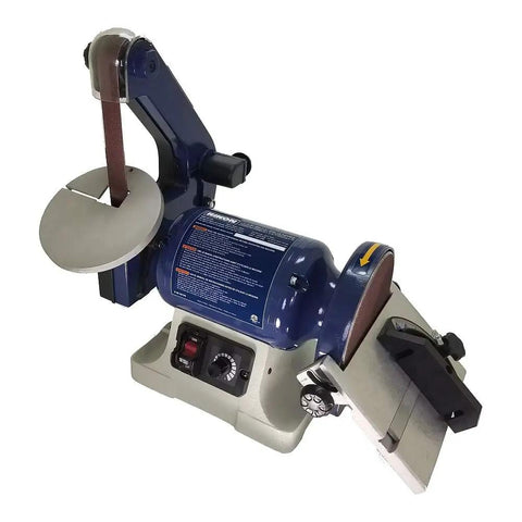 Variable Speed Belt and Disc Sander 1 Inch By 30 Inch Belt With 6 Inch Disc Three Quarter HP 120V in home workshop layout