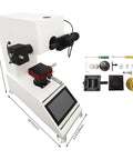 Hella Precise Micro Digital Vickers Hardness Tester With Automatic Turret And Top Shelf Vicker Meter Featuring A 7 Inch Touch Screen Display