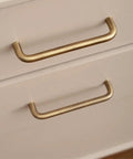 U Shaped Antique Brass Brushed Furniture Handle With Solid Shell Drawer Knob For Cabinets And Kitchen Cupboards Long Pull 320mm Pitch Row Modern Minimalist Style Built For Daily Use And Easy Install on drawer