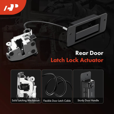 Tail Back Left Door Latch Lock Actuator For Ford Excursion 2000 2001 2002 2003 2004 2005 SUV With Handle Cable Latch