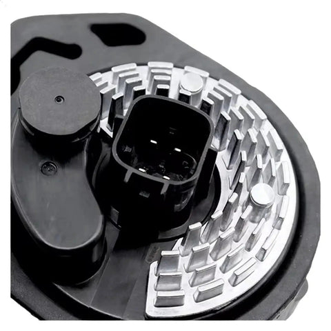 Close-up of Heavy Duty Electric Water Pump For Tesla Model S 85D AWD showing precision impeller and connector.