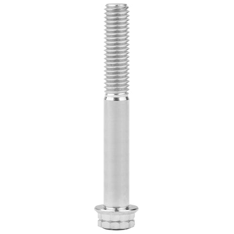 Titanium flange bolt, M8 x 80mm, threaded upper section with long smooth shank and flange head