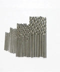 40 Piece HSS Mini Twist Drill Bit Set With Straight Shank 0.5mm 0.8mm 1.5mm 2.0mm For Electric Drill DIY Jewelry Making And PCB Work High Speed Steel Bits arranged vertically