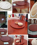 Rotating Lazy Susan Serving Tray 80cm Wooden Round Centerpiece For Dining Tables And Kitchen Six Color Options Go To Appetizers