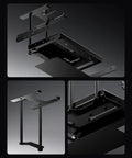 Plug In And Crush Lag With This Top Tier External Gpu Dock Featuring Dual Thunderbolt Five And Oculink Pcie Four Zero X4 Ports That Push Graphics Power To Beast Mode While Shipping Data Fast At Sixty Four Gbps With ATX Or SFX Power, detailed view of black metal structure.