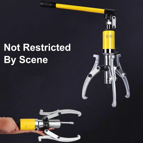 Heavy Duty Hydraulic Gear Puller Bearing Separator Made From Forged Carbon Steel showing a two-way clamp for easy grip.