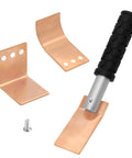 Copper Welding Spoon Set Of 3 Backer Paddles For MIG Welding 2mm Thick Copper Plate Flat Curved And 90 Degree Angles