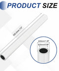 Beefy 6063 Aluminum Tubing Round Tube 1.38 Inch Outer Diameter 0.98 Inch Inner Diameter 13 Inch Length Metal Straight Pipe