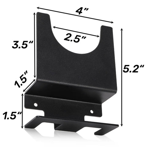 4 Pack Angle Grinder Holder Wall Mount Bracket For 5 Inch Grinders Polisher Storage Rack Stand With Cord Hook dimensions