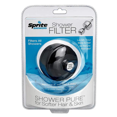 Slim Line Brass Shower Filter In Oil Rubbed Bronze With Patented Chlorgon Filtration Reducing Chlorine, Dirt, Odors For Softer Hair And Skin, Ships With Preinstalled SLC Cartridge (6 Months Or 10,000 Gallons), Showerhead Required