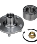 Beefed Up Front Wheel Bearing Hub Replacement Kit For 1992 Through 2003 Toyota Camry Sienna Solara Lexus ES300 RX300 And 1999 Through 2004 Avalon FWD Five Lug Hubs, showing components
