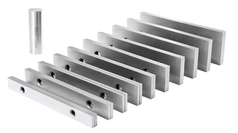 Garage Ready Premium Workshop Grade Precision Machinist Parallels Eighth Inch Thick Five Inch Long Ten Matched Pair Drill Press Layout Blocks Hardened Tool Set.