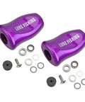 Upgrade Your Baitcasting Reel With These Ultra Light Abs Purple Knobs, Smooth Casting Handles For Fast Retrieval And Easy Adaptation To Most Carbon Rocker Rods For Serious Fishing Action Today. 9g ABS purple reel knobs with bearings and hardware