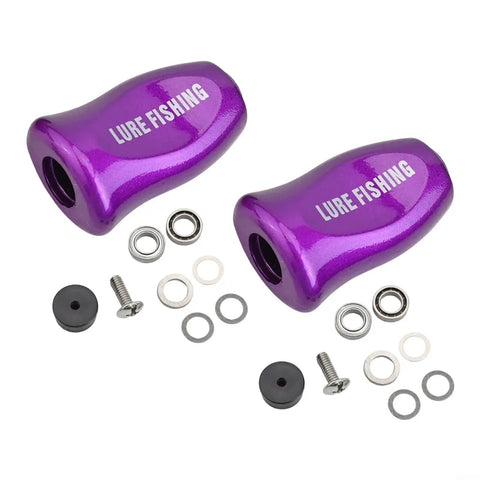 Upgrade Your Baitcasting Reel With These Ultra Light Abs Purple Knobs, Smooth Casting Handles For Fast Retrieval And Easy Adaptation To Most Carbon Rocker Rods For Serious Fishing Action Today. 9g ABS purple reel knobs with bearings and hardware