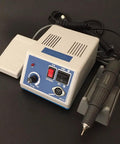 Micromotor Hand Kit For Jewelry Lab Work With Right And Left Turning Non Stage Speed System Foot On Off Switch Compact Control Box Black Finish