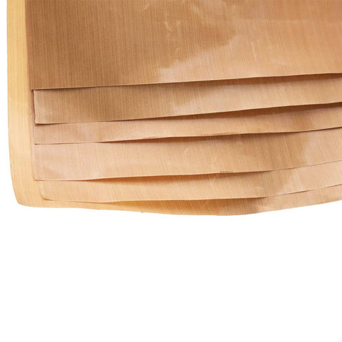 Stack of 39 Inch By 5 Yard PTFE Sheet Roll 5 Mil Nonstick Fiberglass Fabric Cover for heat press transfer