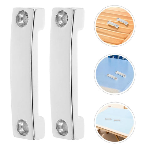 Heavy Duty Stainless Steel Bimini Top Eyelet Loop Pad Hardware 4 Pack Tie Down Straps Mounts For Boat Kayak Camper And Buggy With Noise Reducing Design And Versatile Strap Compatibility, 4-pack close-up