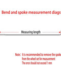Diagram showing spoke length measurement for the Twenty Piece Set Of 9G Electric Bicycle Spokes With Nipples Made From Premium Steel