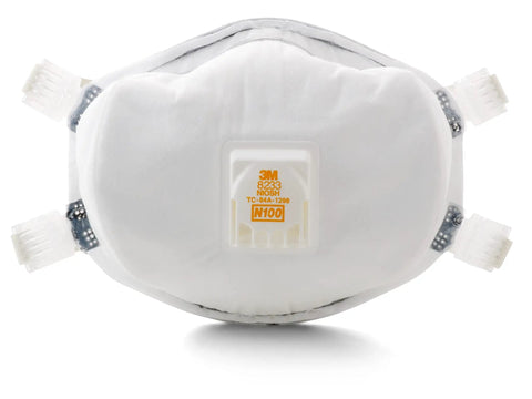 Disposable N100 Particulate Respirator With Exhalation Valve NIOSH Approved For Non Oil Based Particles Cool Flow Technology 1 Piece