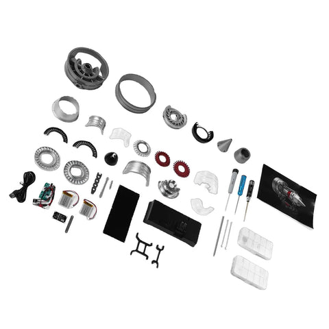 Parts of Turbofan Engine Model Kit 1 12 Scale Crafted From Aluminum And Zinc Alloy With Over 300 Parts For Realistic Assembly