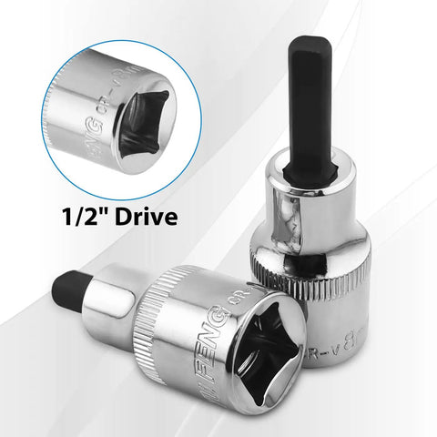 Suspension Strut Spreader Tool Kit socket wrench heads for quick wheel hub and ball joint separation, compact design.